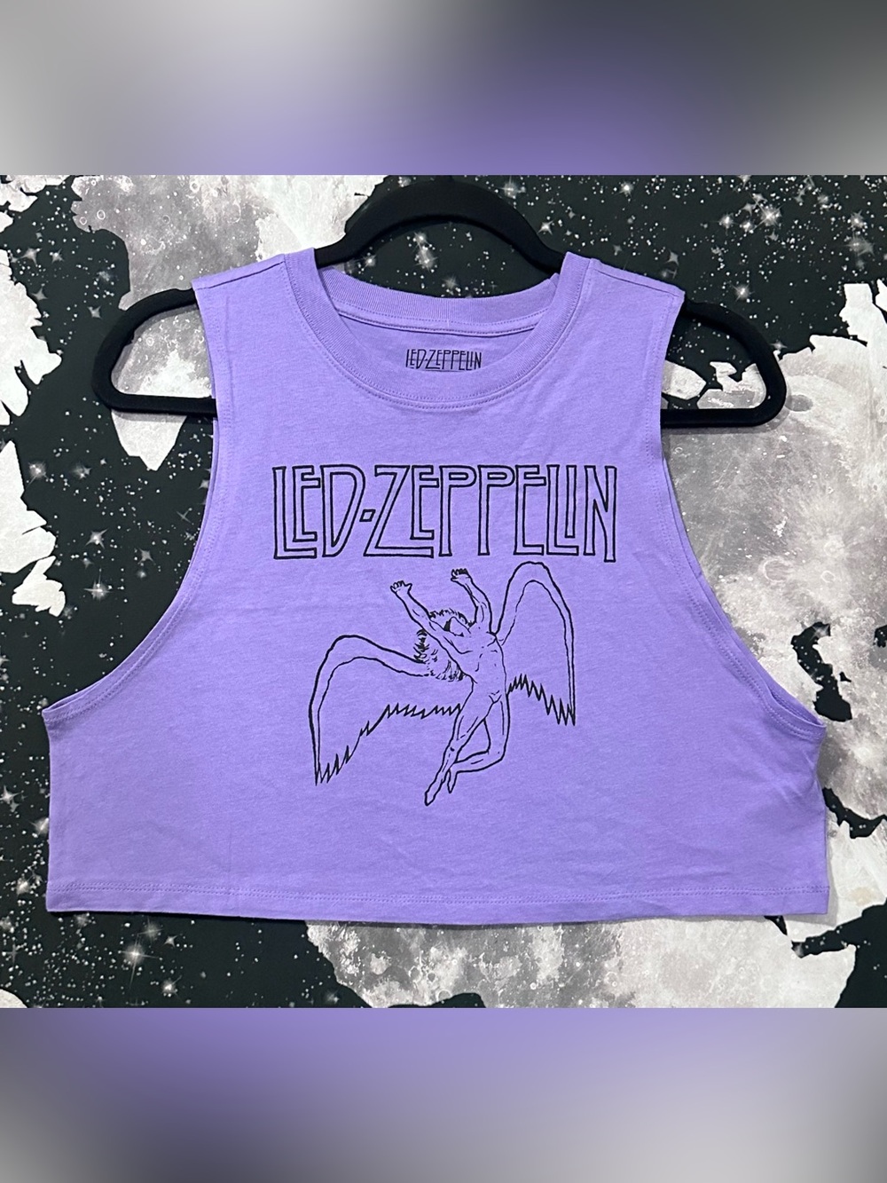 Led Zeppelin Rock Band Graphic Crop Tank